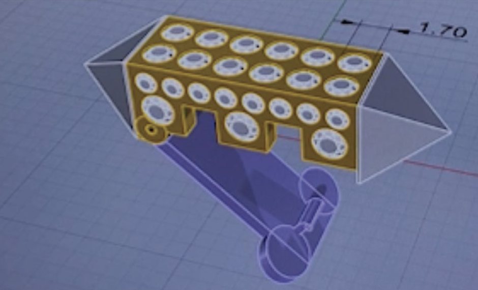 The 3D design of the pavé element