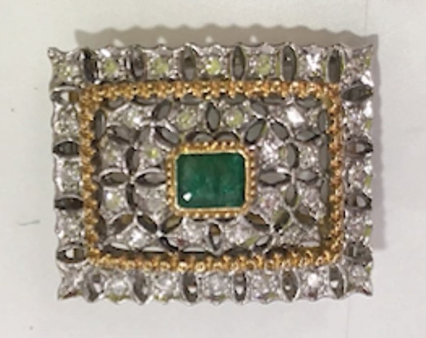 The emerald brooch