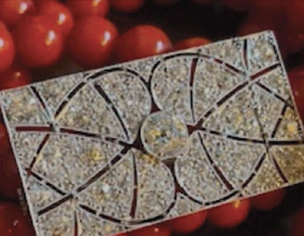 The Art Deco diamond plaque